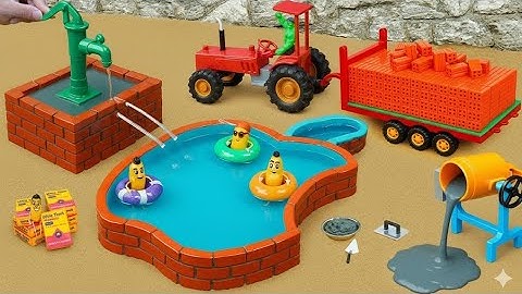 DIY Mini Tractor Builds Realistic Water Tank Using Bricks & Cement | Science Project‪@DREAMDIYWORKS 