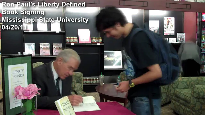 Ron Paul Time Lapse Liberty Defined Book Signing