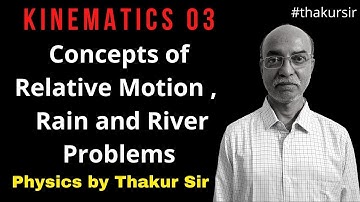 Kinematics 03| Relative Motion| Equations| Rain & River Problem| Class 11| JEE| NEET| S.B. Thakur