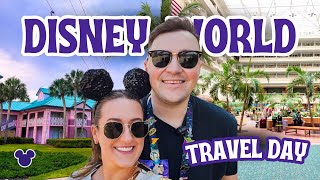 Disney World Travel Day! ✈️✨ Staying in Disney's Caribbean Beach Resort | Little Mermaid Room Tour