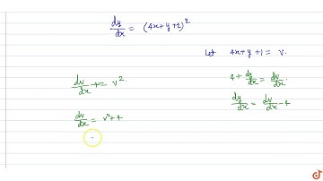 `(dy)/(dx)=(4x+y+1)^2`