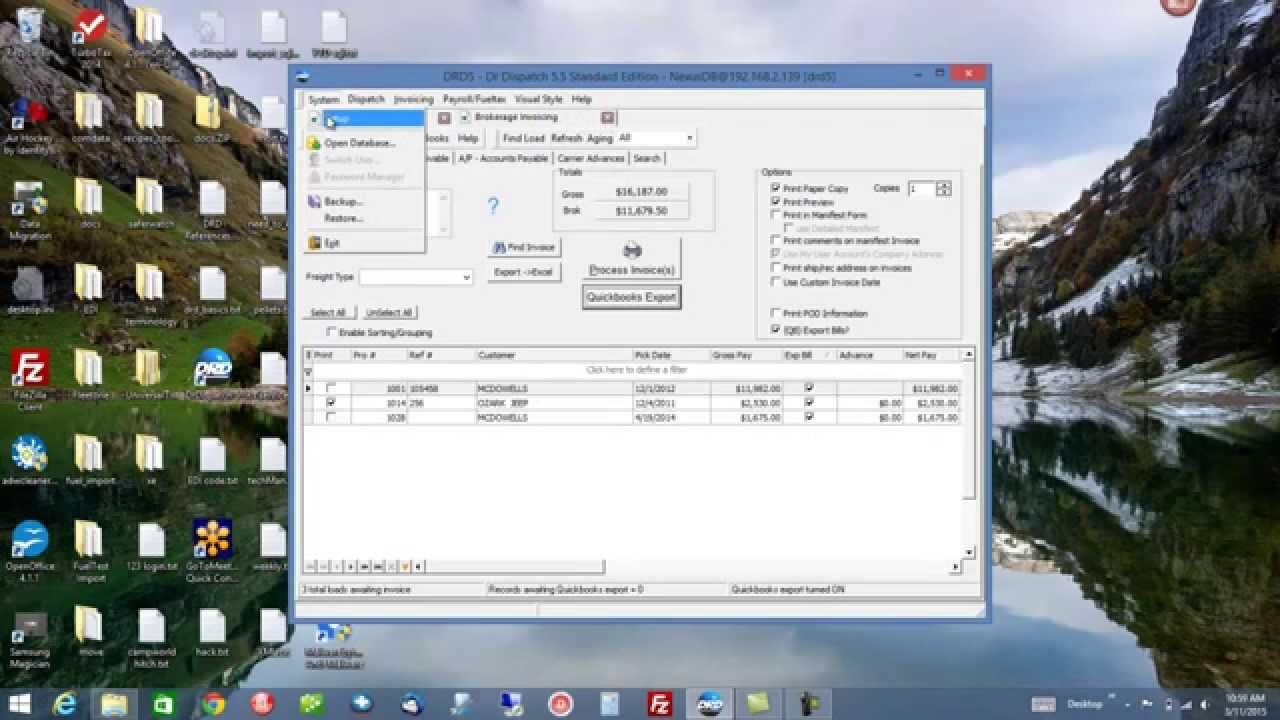 Dr Dispatch Transportation Software - Quickbooks Brokerage Setup ...