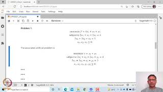 Two Phase Simplex Method in SageMath