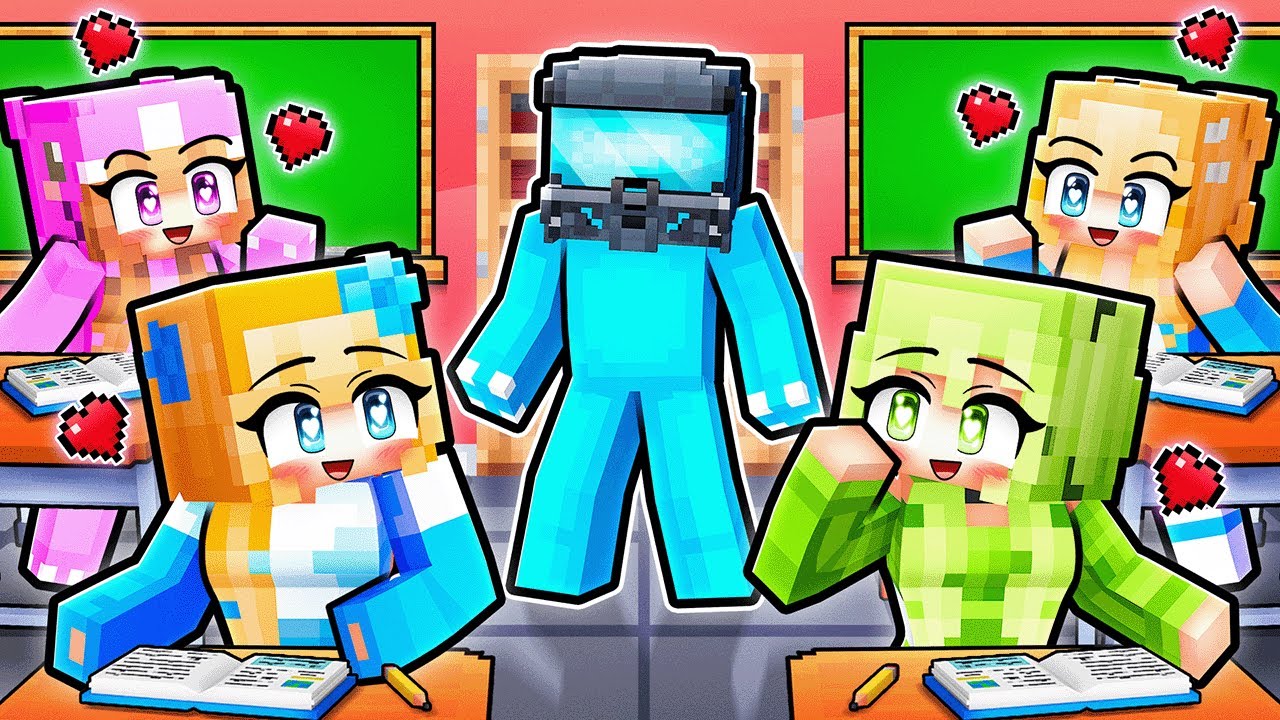 Omz Is So HANDSOME He Wears A HELMET To AVOID GIRLS In Minecraft!