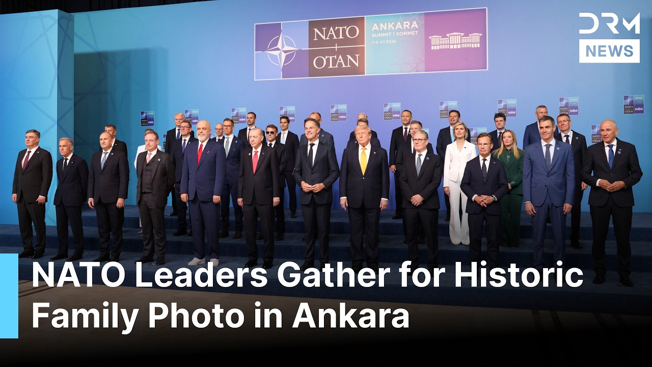 WATCH: NATO Leaders Gather for Historic Family Photo at High-Stakes ...
