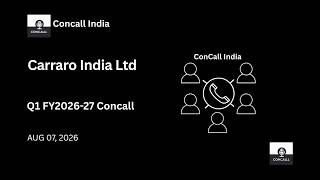 Carraro India Ltd Q1 FY2026-27 Concall