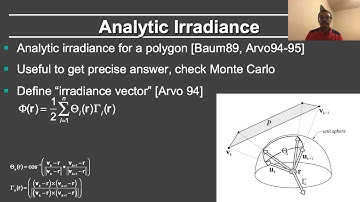 Online Computer Graphics II: Rendering: Direct Lighting Details: Analytic Area Lighting