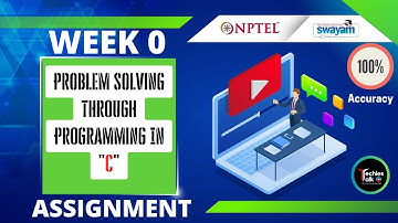 NPTEL Problem Solving Through Programming In C Week 0 Quiz Assignment Solution | July 2023 #nptel