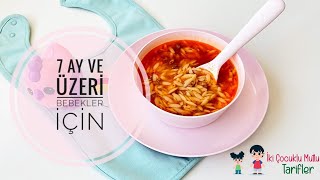 7 Ay Ve Üzeri̇ Bebekler İçi̇n Kiymali Şehri̇ye Çorbasibebek Çorbasi