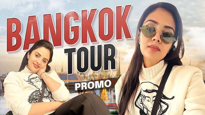 Bangkok Tour Promo || Travel Vlog || @Sreemukhi