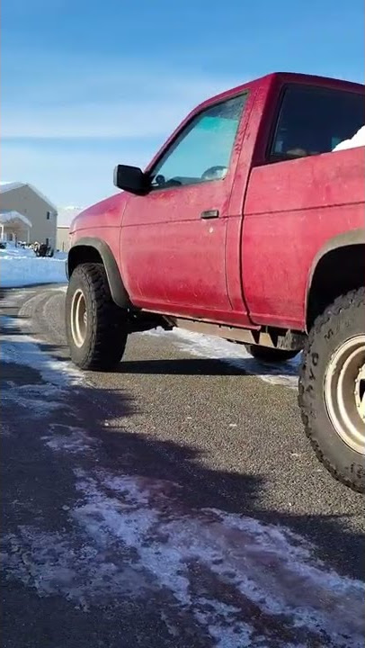 #SHORTS - Twin Turbo Nissan Hardbody VG30DETT Swap - Fun in The Snow - Last Gasp of Winter Storms