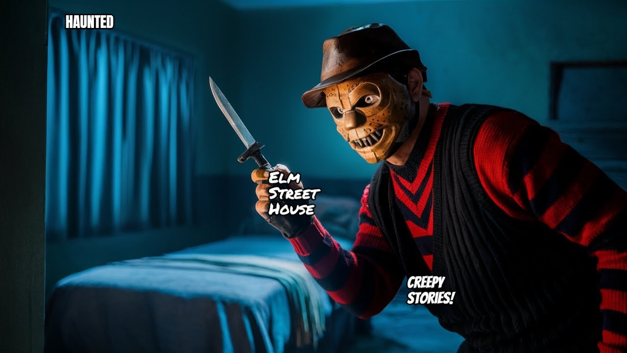I Spent 24 Hours in the Haunted Elm Street House - YouTube