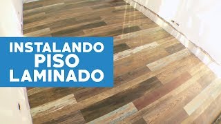 Cómo instalar un piso laminado con terminación vintage