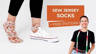 How to Sew Jersey Socks + Free Pattern