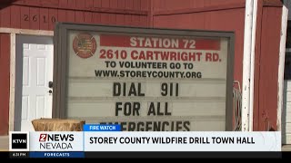 Storey County wildfire drill town hall