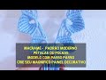 MACRAMÉ - Padrão moderno -  pétalas ou folhas - passo a passo