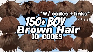 Roblox Brown Boy Hair id codes { w/ links! }|| Berry avenue, Brookhaven, Bloxburg  ♡ || Faiyes codes