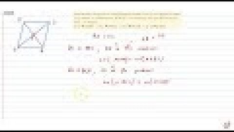 Show that the diagonals of a parallelogram divide    it into four triangles of equal area. GIVE...