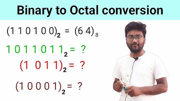 binary to octal Conversion | binary to octal conversion in hindi | binary to octal number system