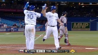HOU@TOR: Izturis lines a two-run single to center