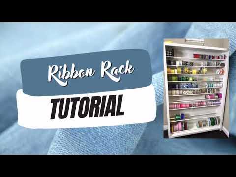 DIY Rolling Ribbon Storage Organizer Rack – Kim & Garrett Make It!