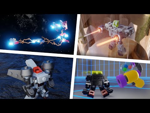 [LEGO Mini Robot Film] LEGO Transformers and Combiners Mech MOC, подборка анимаций 11