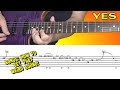 Yes - Owner of a Lonely Heart - guitar solo lesson, with tabs!