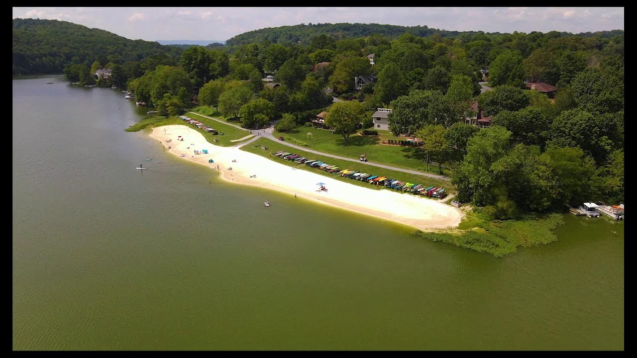 Lake Linganore in New Market, MD Community Aerial Video YouTube