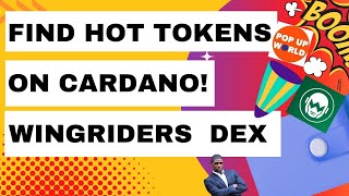 Find Hot New Tokens On Cardano  Wingriders