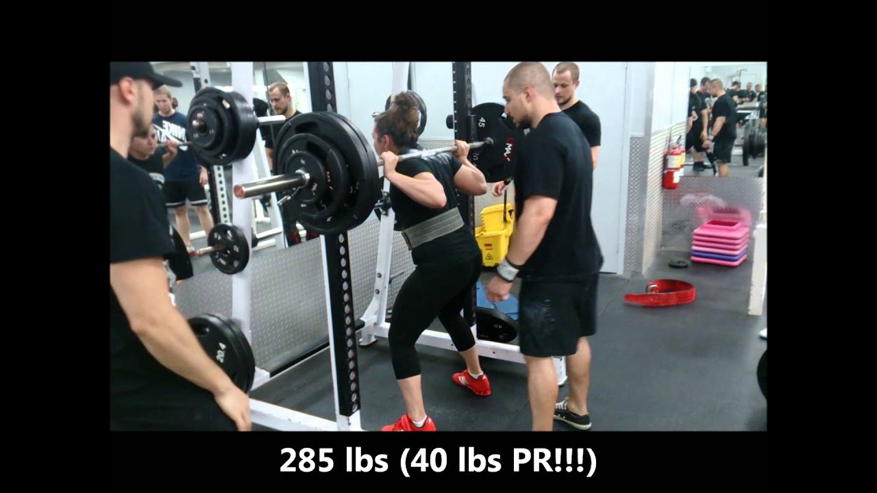 Stephanie Scodras 285 lbs squat & 320 lbs deadlift