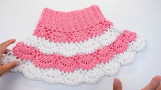 🔴INCREDIBLE!! Learn to Crochet a beautiful Skirt for GIRLS❤ STEP BY STEP by Realza Crochet 12,643 views 3 months ago 39 minutes