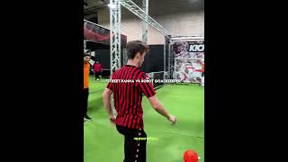 Messi Against The Robot Goalkeeper🥶🤫 #Shorts #Football #Soccer