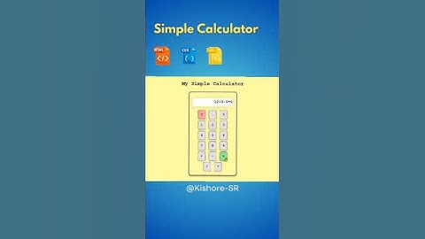 Simple Calculator 📟 | JavaScript Mini Project #Shorts #JavaScript