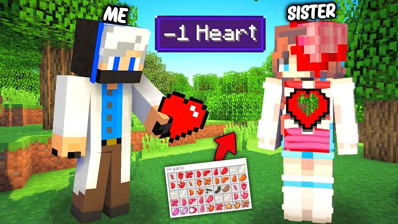 😱 Why i Stole My Sister Every Body Parts in Minecraft Hardcore - YouTube