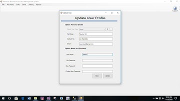 Accounting Management System Part 16 User Updation From in C#  C Sharp
