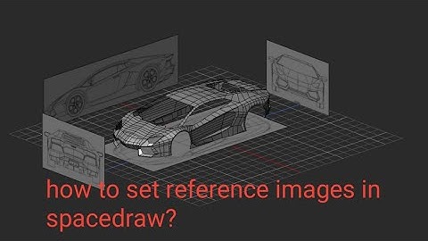 how to set reference images in spacedraw ?