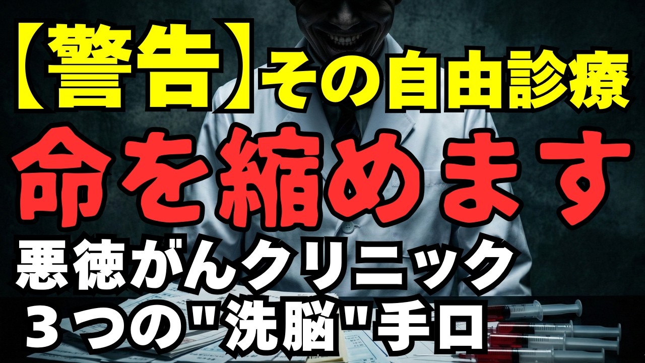警告】そのがん自由診療は命を縮めるかも？悪徳がんクリニック3つの