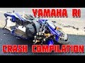 Yamaha r1  crash compilation