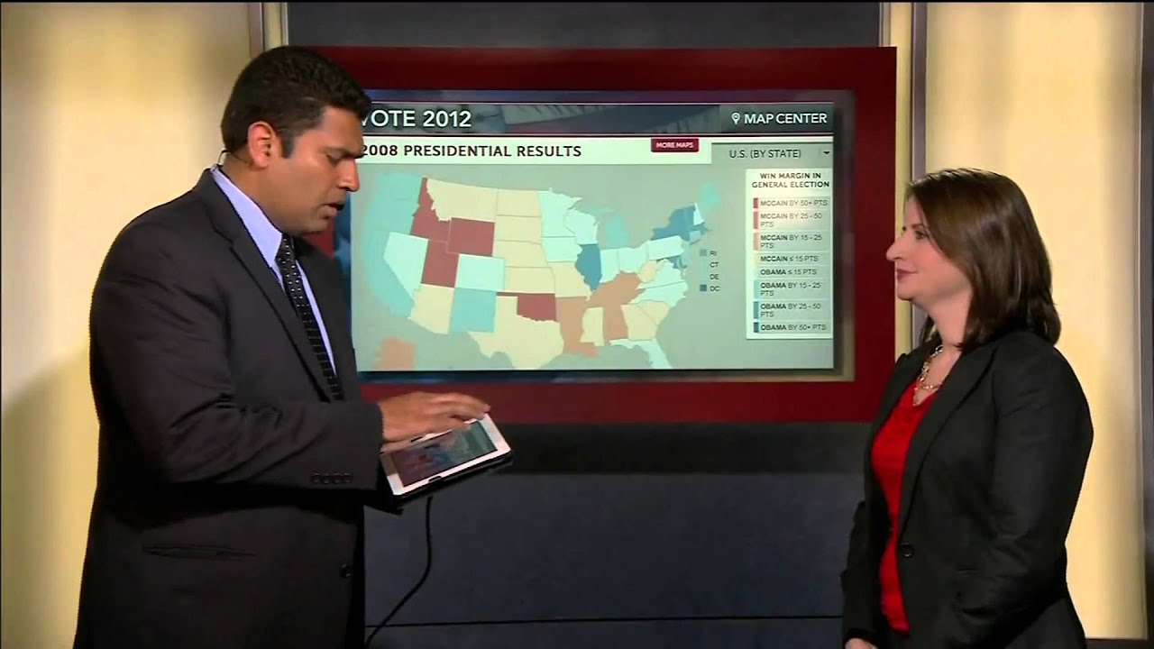 Map Center: What If the Battleground States Go Red?