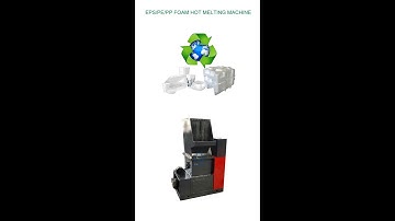 EPE FOAM HOT MELTING MACHINERY | DENSIFIER | RECYCLING | MACHINE | POLYETHYLENE | MELT | RECYCLE