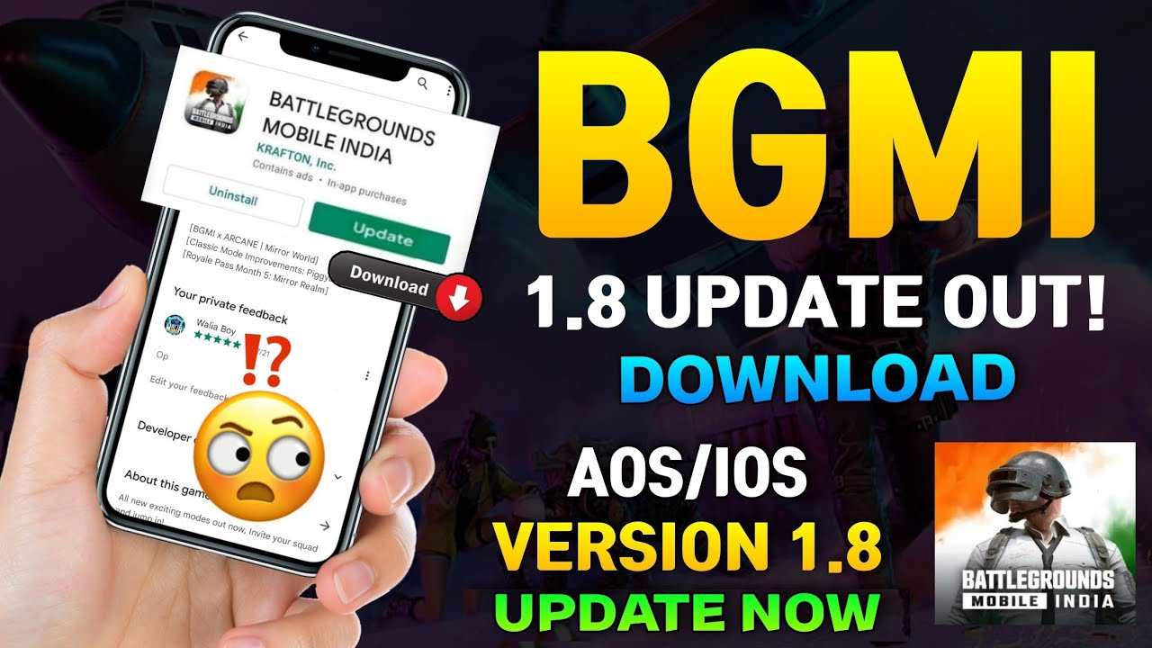 Bgmi 1.8 Update Is here 😍 How To Update Bgmi 1.8 / Bgmi New Update / Bgmi 1.8 Update Release Date