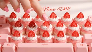 KEYBOARD TYPING ASMR | ULTRA-REALISTIC DESSERT-THEMED KEYS | NO TALKING ASMR | CLOUD NINE ASMR screenshot 4