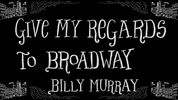 Give My Regards to Broadway Karaoke version - Karaoke performance video thumbnail