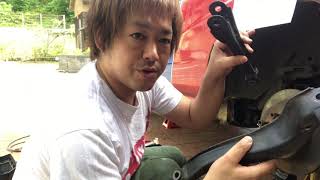 【R34レストア】左リアの錆びたナットと腐ったアームの交換　R34 Skyline Restore　I fixed my R34