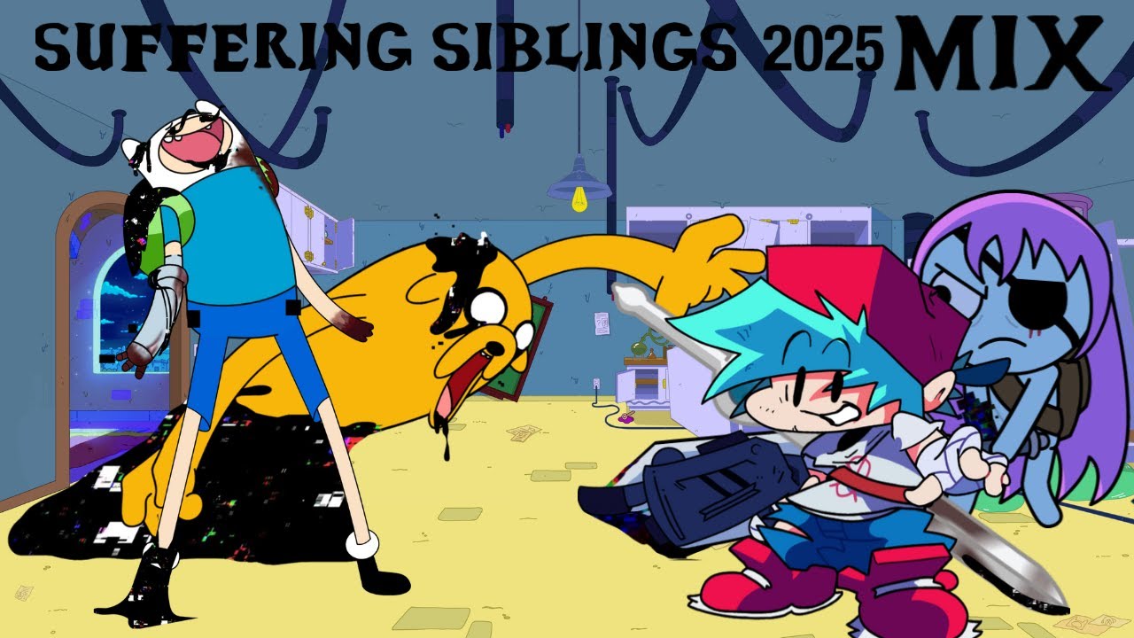 FNF suffering siblings 2025 mix chart by @RyanDskツ  with high quality sprites
