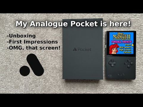 My Analogue Pocket finally arrived! Unboxing, first impressions, and more!