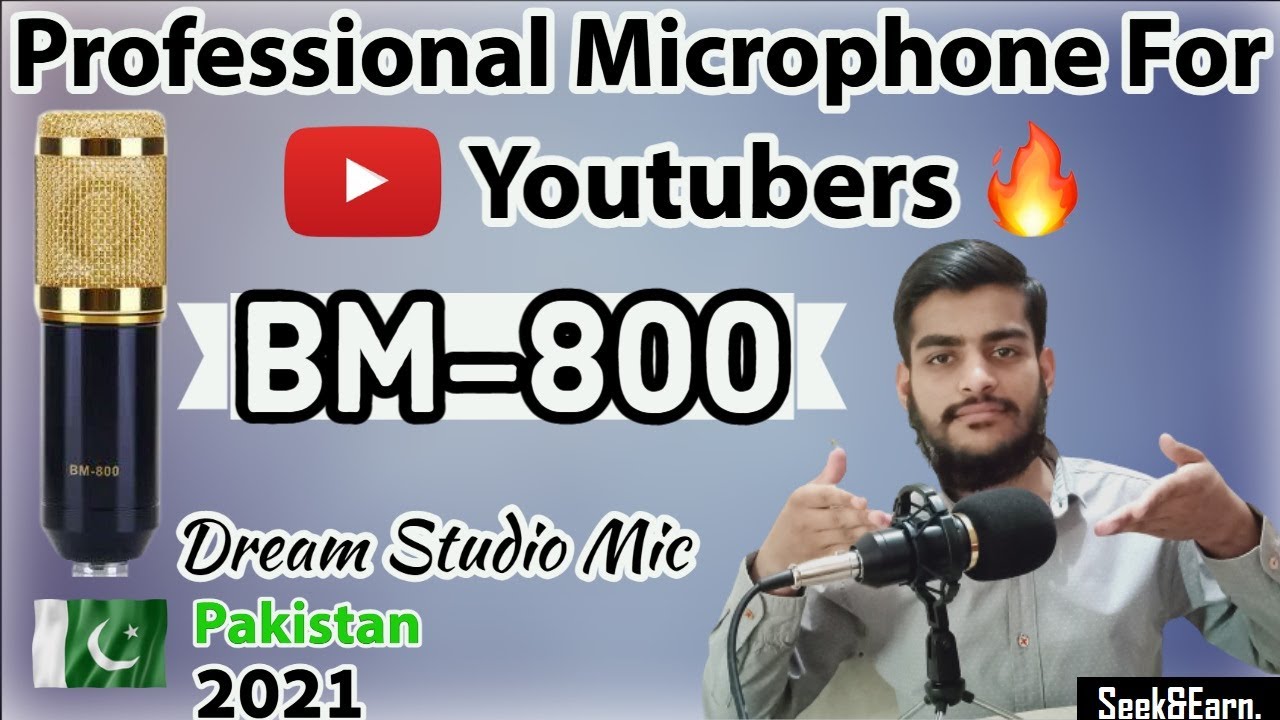 Daraz.pk BM800 Condenser Microphone Unboxing, Setup, Price, Review