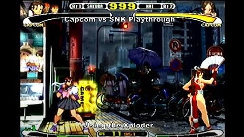 Capcom vs SNK Sakura/Dhalsim/Ryu Playthrough using the Dreamcast Xploder :D #Dreamcast #Sega #Sub