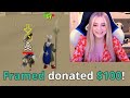 Donating to Streamers who can beat me in RuneScape