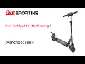 How to adjust the stall homing of EVERCROSS HB16